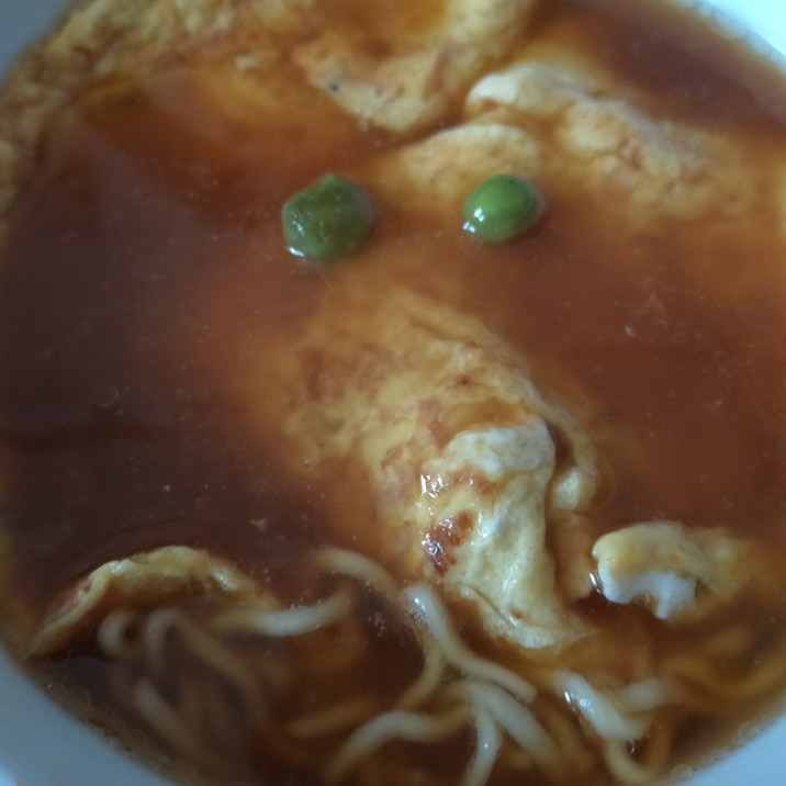 かに玉の素で 簡単天津麺